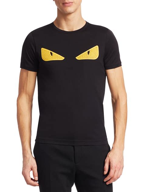 mens black fendi t shirt|black fendi hoodie.